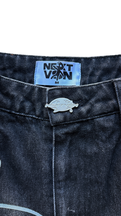 Abducted Jorts Black