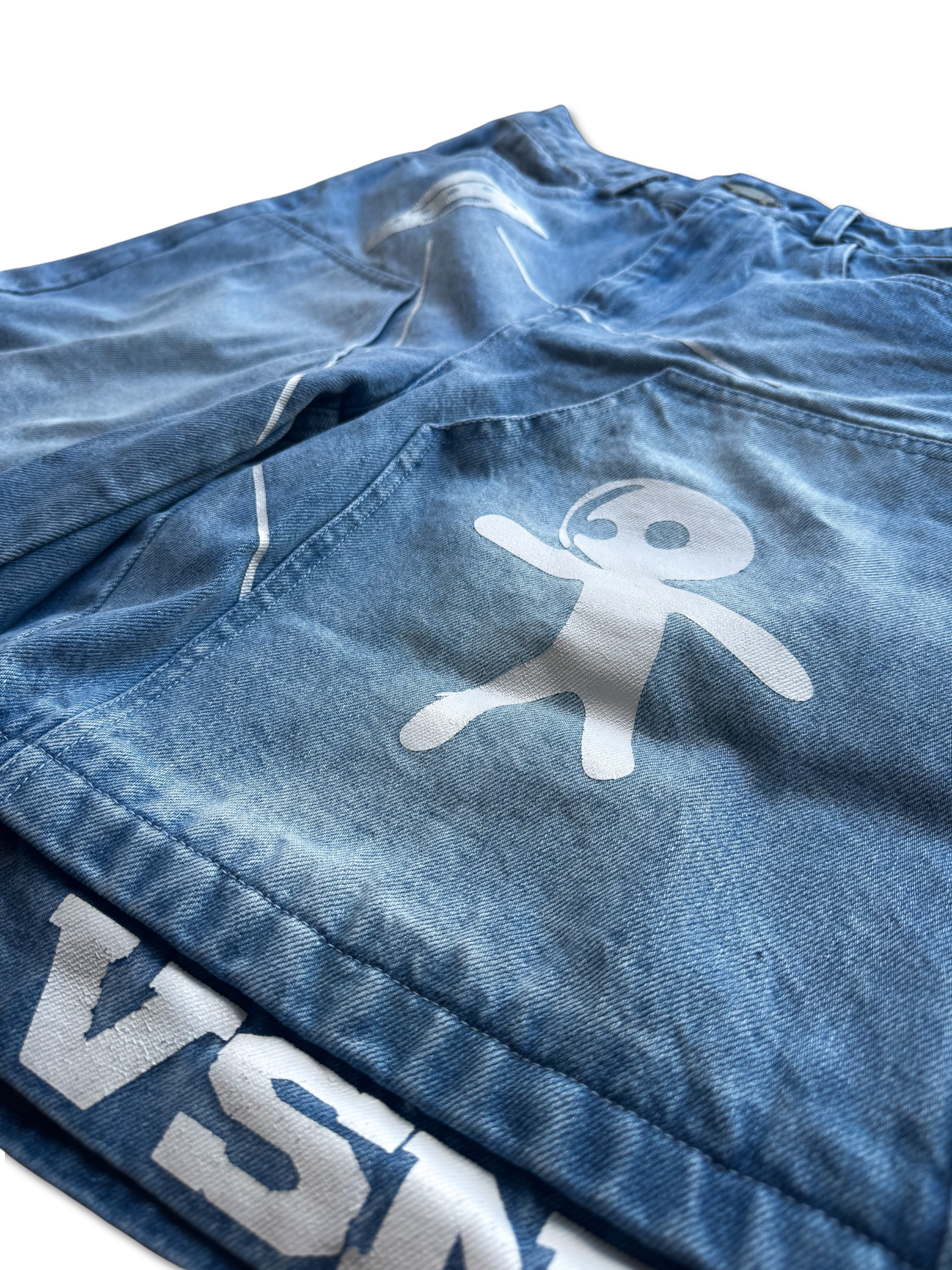 Abducted Jorts Blue
