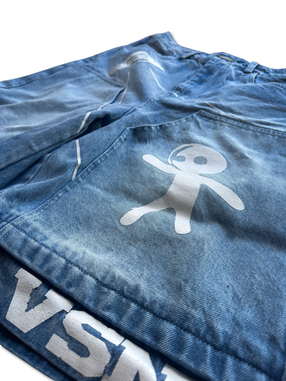 Abducted Jorts Blue