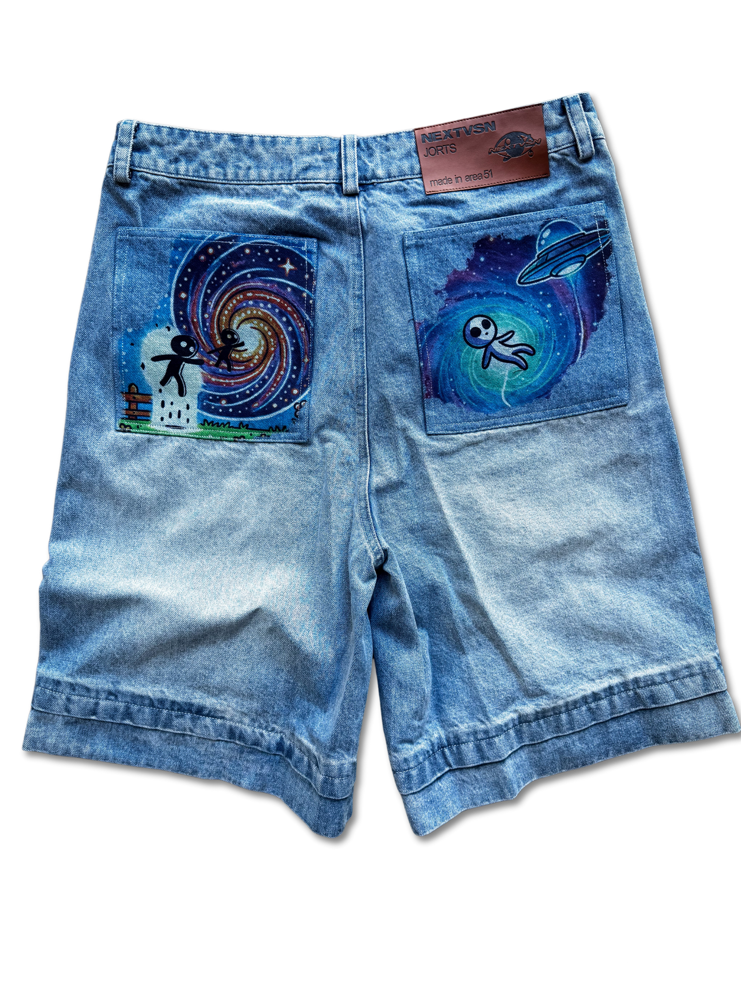 Abducted Jorts Blue