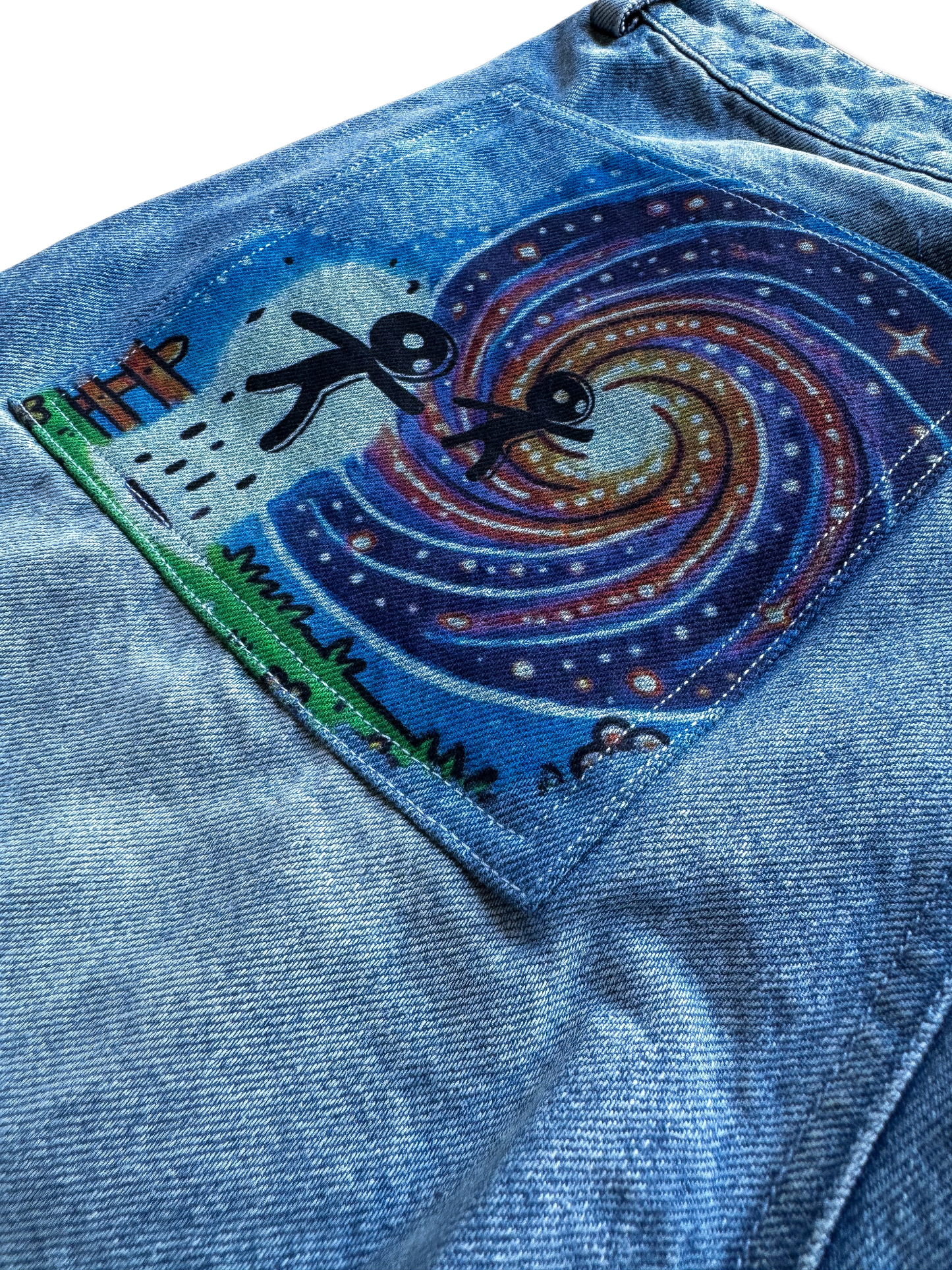 Abducted Jorts Blue