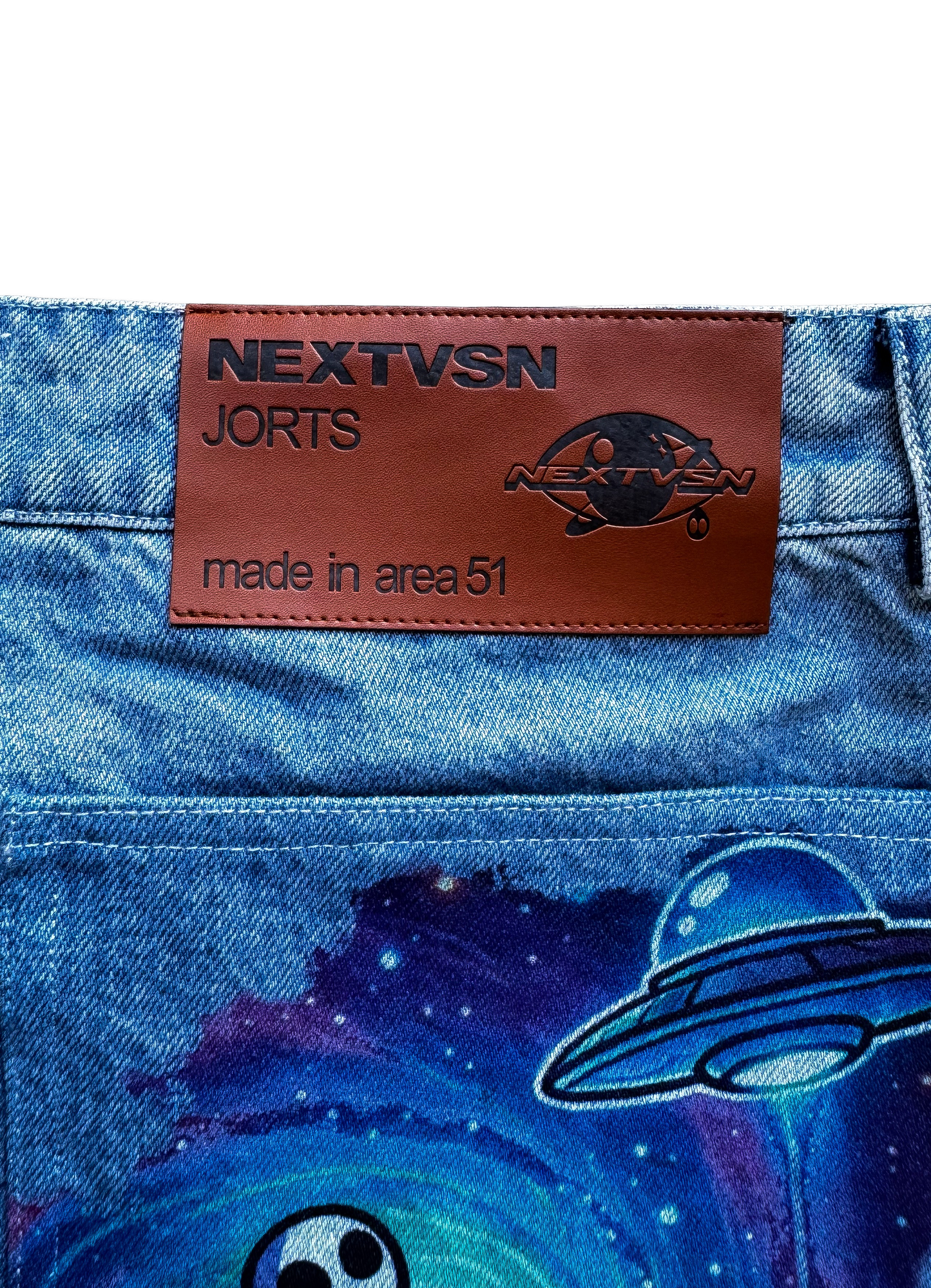 Abducted Jorts Blue
