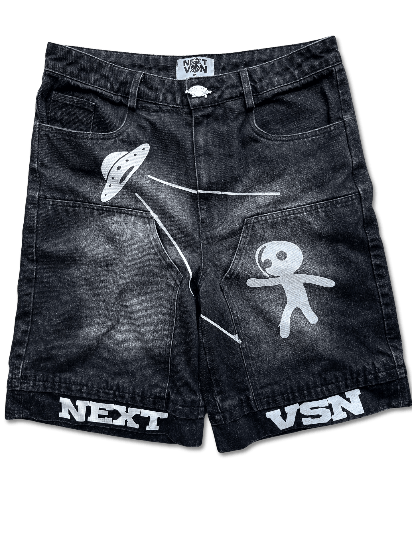 Abducted Jorts Black